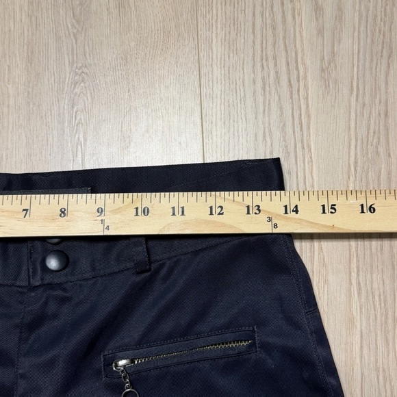 Vintage Banana Republic Nylon Cotton Blend Moto Pants Womens 2 Black Y2K Grunge - Picture 10 of 12